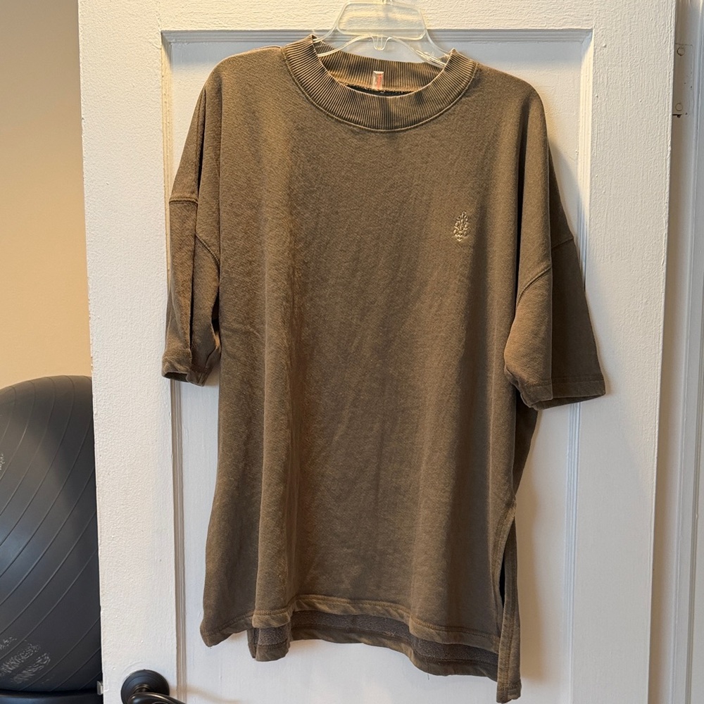 FP Movement by Free People Brown Short Sleeve Tee